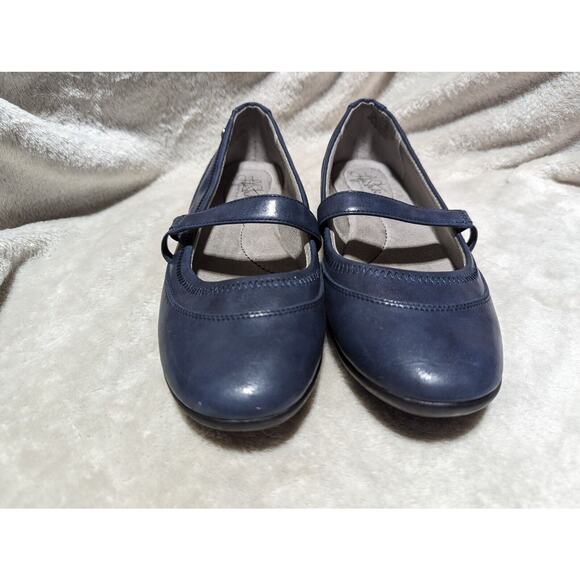 Life Stride Shoes Womens 8.5 Blue Slip On Cushioned Leona Flats Comfort Workwear - Picture 5 of 13